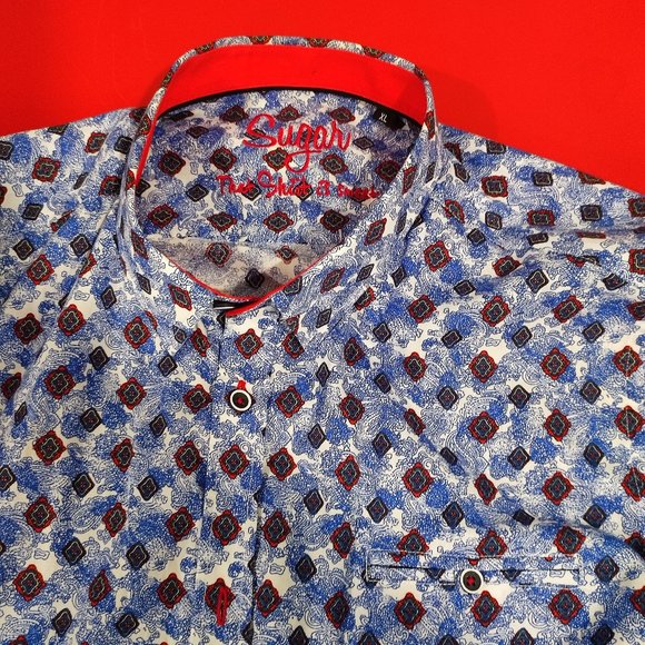 Sugar long sleeve button up shirt men's size XL - Picture 3 of 8